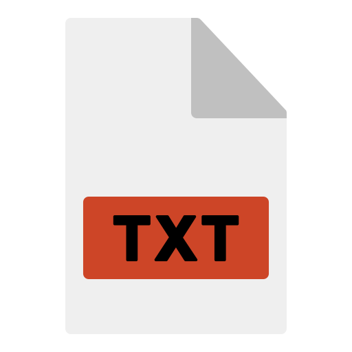 txtファイル Generic Flat icon