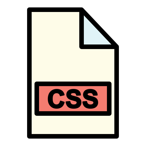 css 파일 Generic Outline Color icon