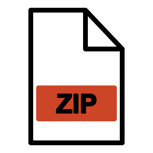 file zip Generic Fill & Lineal icona