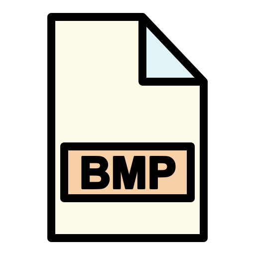 Bmp file Generic Outline Color icon