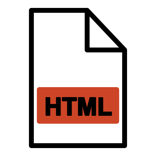 archivo html Generic Fill & Lineal icono