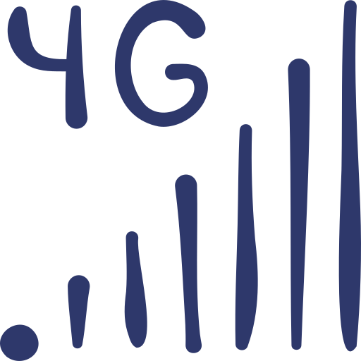 4g Basic Hand Drawn Lineal Color icon