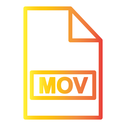 mov 파일 Generic Gradient icon