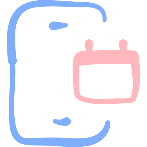 calendario Basic Hand Drawn Color icono