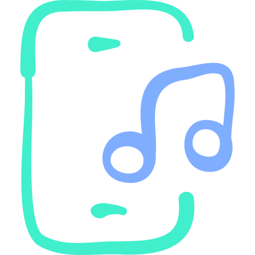 música Basic Hand Drawn Color icono