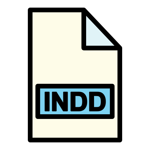 indd-datei Generic Outline Color icon