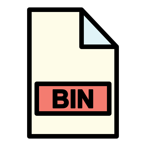 bin-datei Generic Outline Color icon