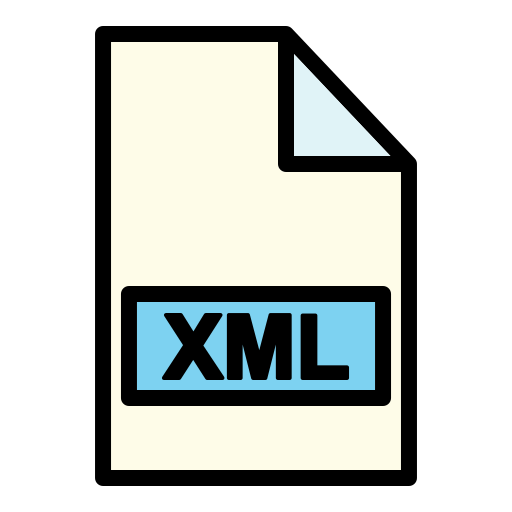 xmlファイル Generic Outline Color icon