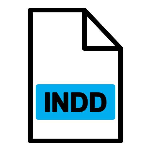 INDD File Generic Fill & Lineal icon