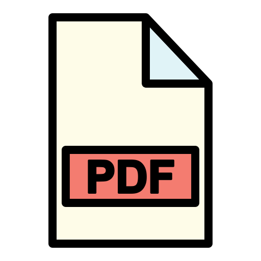 plik pdf Generic Outline Color ikona