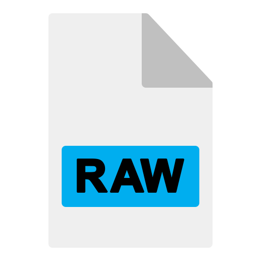 archivo raw Generic Flat icono