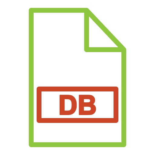 dbファイル Generic Outline Color icon