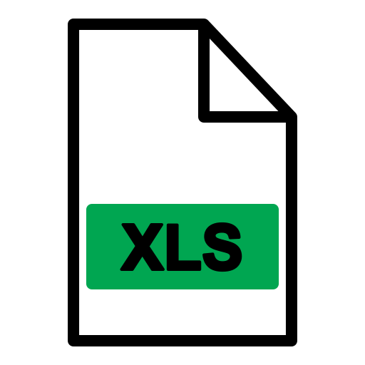 plik xls Generic Fill & Lineal ikona