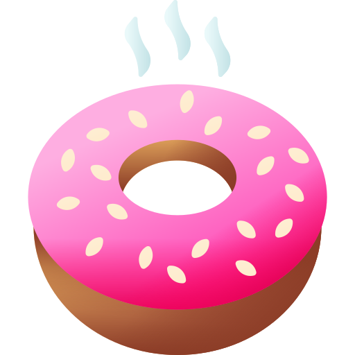 Пончик 3D Color иконка