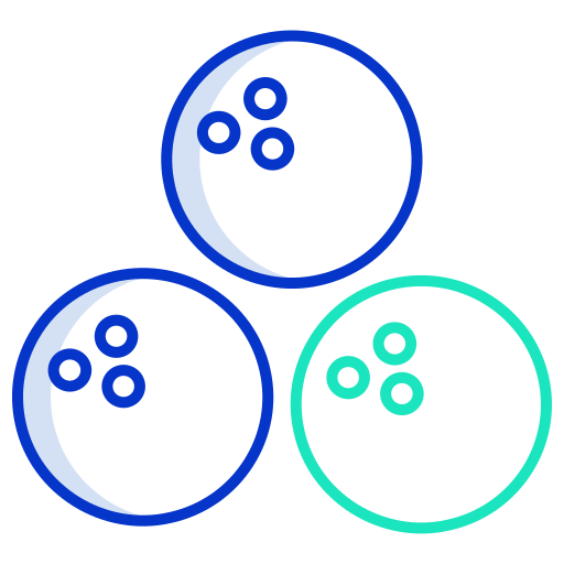 ボウリングボール Generic color outline icon
