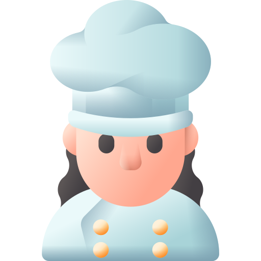 szef kuchni 3D Color ikona