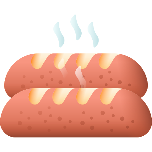 Bread 3D Color icon