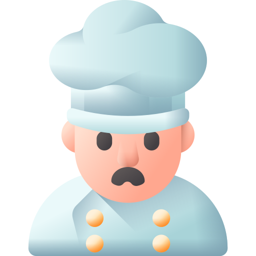 szef kuchni 3D Color ikona