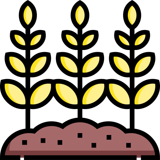 trigo Detailed Straight Lineal color icono