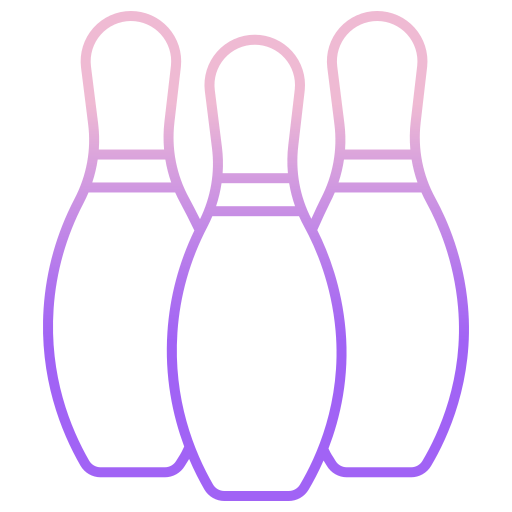 bowling pinnen Generic gradient outline icoon