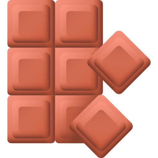 Chocolate bar 3D Color icon