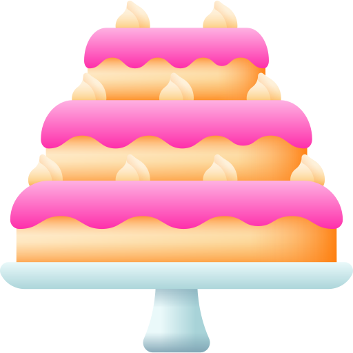 kuchen 3D Color icon