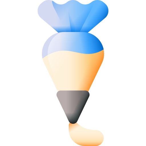 Piping bag 3D Color icon