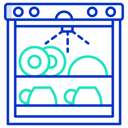 afwasmachine Generic color outline icoon