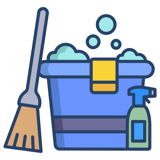 청소 버킷 Generic color outline icon