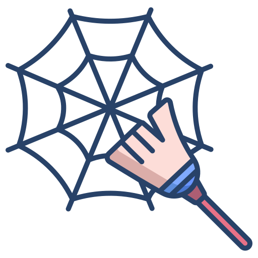 Cobweb Generic color outline icon