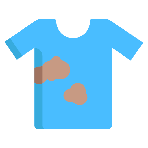 汚れたシャツ Generic color fill icon
