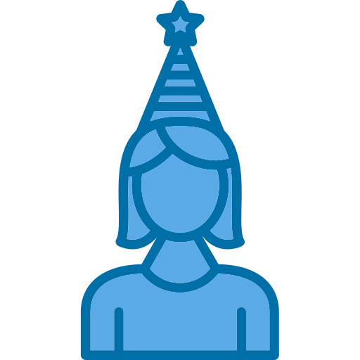 Birthday girl Generic Blue icon