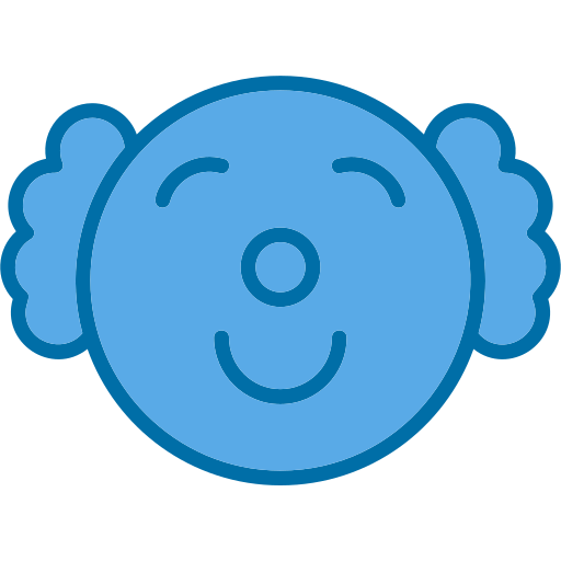 Clown Generic Blue icon