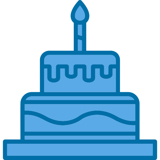 Торт на день рождения Generic Blue иконка
