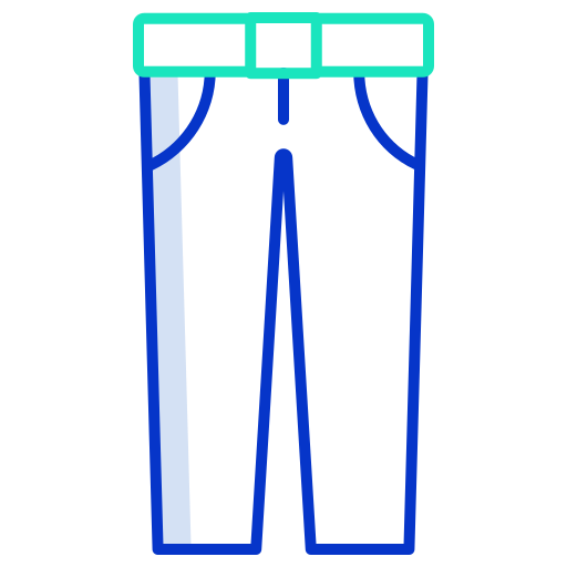 pantaloni Generic color outline icona