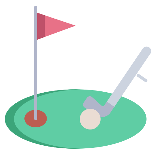 Mini golf Generic color fill icon