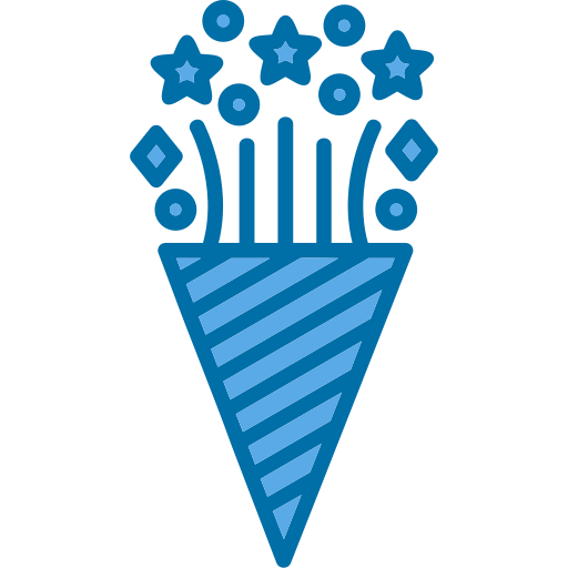 Confetti Generic Blue icon