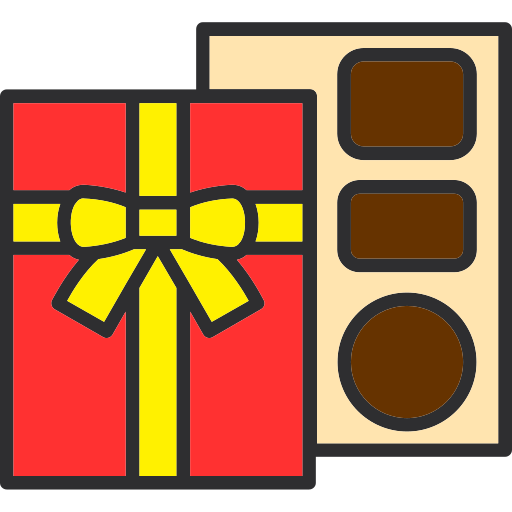 pudełko czekoladowe Generic Outline Color ikona