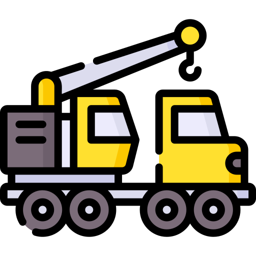 크레인 트럭 Special Lineal color icon