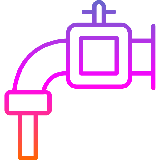 Водопроводная труба Generic Gradient иконка