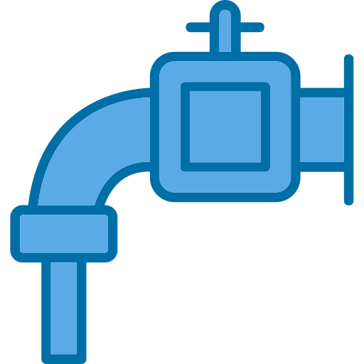 Water pipe Generic Blue icon