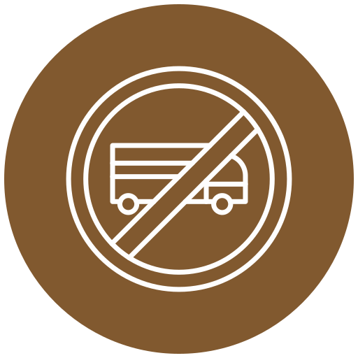 Грузовикам въезд запрещен Generic Flat иконка