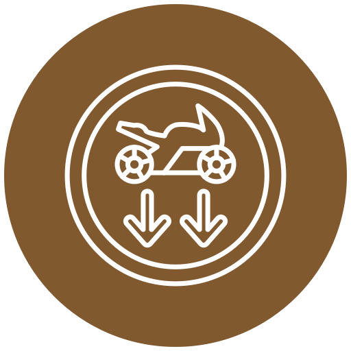 fietspad Generic Flat icoon