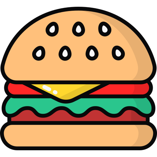 hambúrguer Generic Outline Color Ícone
