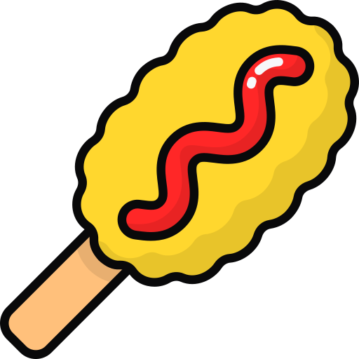 corndog Generic Outline Color icon