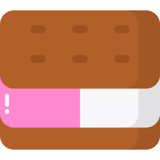 Сэндвич с мороженым Generic Flat иконка