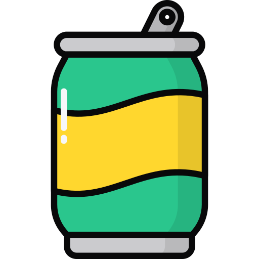 Soda Can Generic Outline Color icon