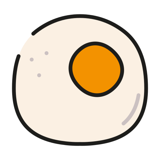 huevo frito Generic Outline Color icono