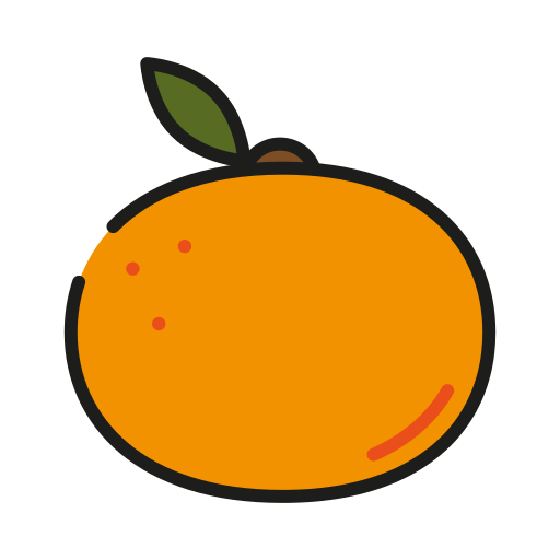 mandarijn Generic Outline Color icoon