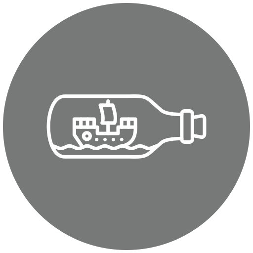 Ship In a Bottle Generic Flat icon